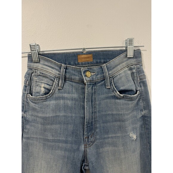 MOTHER The Insider Crop Step Fray Jeans Womens 26 Shake Well Made In USA - Picture 3 of 9